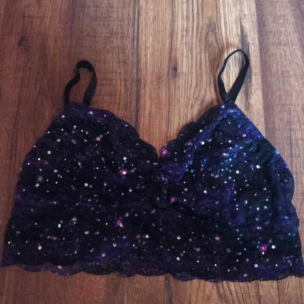 Victoria’s Secret galaxy bralette with sparkles